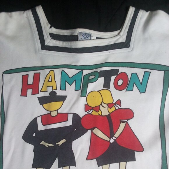 Vintage Hampton Sailor Nautical Sweatshirt - Picture 1 of 6